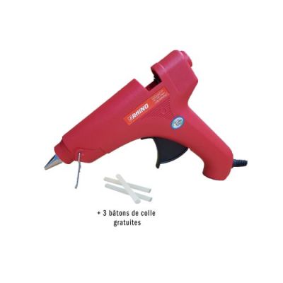 Pistolet à Colle Chaude Rhino RHJ016 - Avec 3 bâtons - 80W