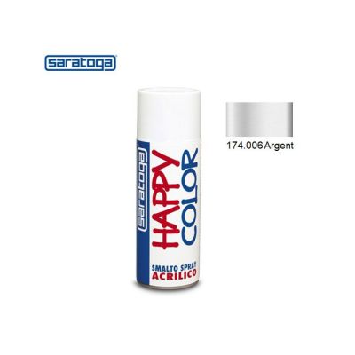 Pack 3 Peintures spray happy color argent 006