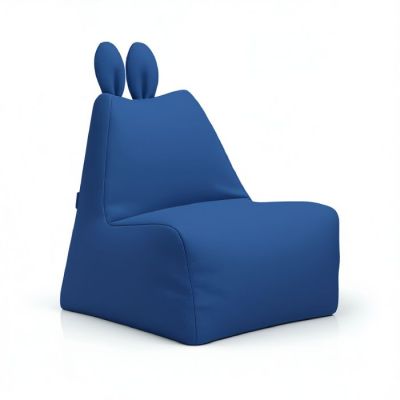 Pouf lapino pour Enfant – L: 65 cm H: 63 cm L: 55 cm Design Original-Bleu
