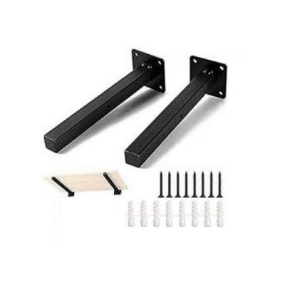 Supports d’étagère Mural - ACIER - NOIR - L/P (6/25)cm