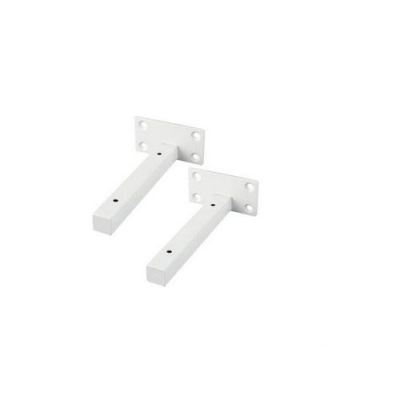 Supports d’étagère Mural - ACIER - Blanc - L/P (6/25)cm