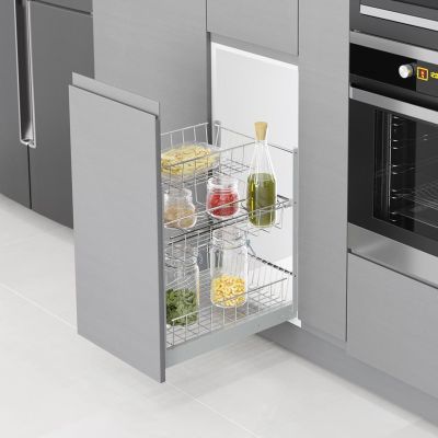 STARAX - Porte bouteille 30cm s-2120-a 3 étages anthracite "210*500*520"