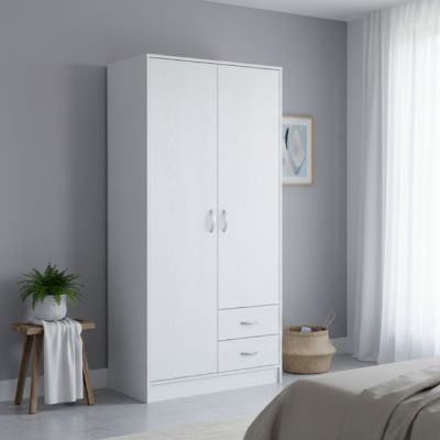 Armoire 2 Portes - MDF Stratifié - 90×50×190 cm