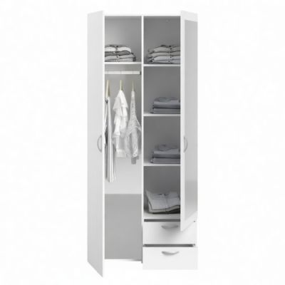 Armoire avec miroir - MDF Stratifié – 180×70×40 cm