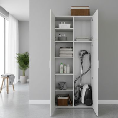 Armoire Multifonction - MDF Stratifié – 70×180×40 cm