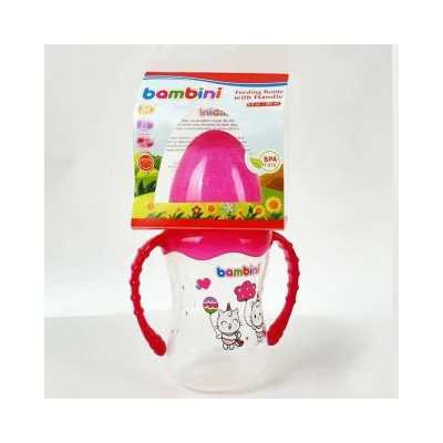BAMBINI Biberon avec Anses 500 Rose 170ml