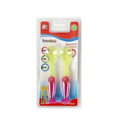 Couvert Anatomique avec Ventouse Bambini - 466 Rose