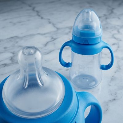 Biberon Silicone 250ml avec Anses - Pur - Anti-Colique
