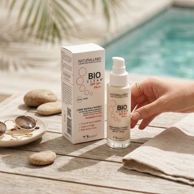BIOCLEAR Écran Solaire Minéral Invisible Visage SPF 50+