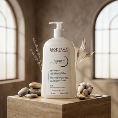 BIODERMA Atoderm Intensive Gel Moussant Peaux Sèches 1L