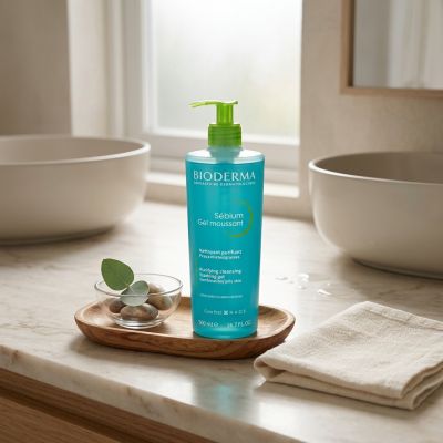 BIODERMA Sébium Gel Moussant Nettoyant Peaux Grasses 500 ml