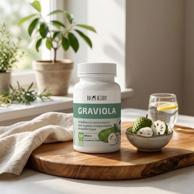 BIOHERBS Graviola Complément Alimentaire Immunité & Vitalité 60 Gélules