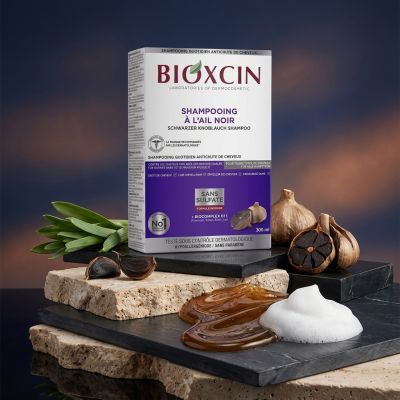 Bioxsine Shampooing à l'Ail Noir 300 ml - Anti-Chute