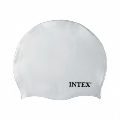 Bonnet de Bain Intex - Silicone - Blanc
