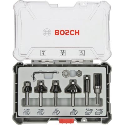Coffret 6 fraises 6 MM BOSCH PROFESSIONAL