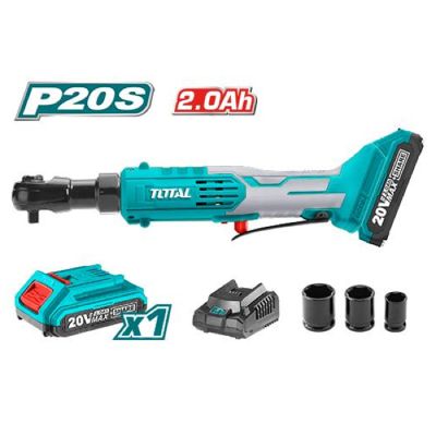 Boulonneuse à Cliquet TOTAL - TDRLI2060152 - 20V - 1 Batt 2Ah - 3 Douilles 13/17/19