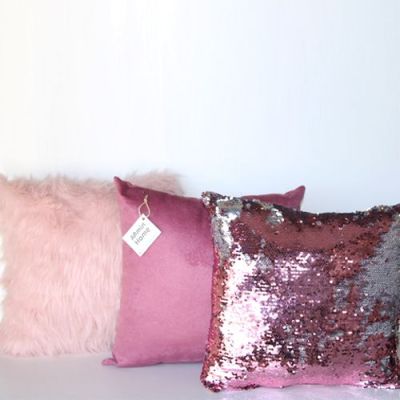 Pack Coussins - F V P -  Rose & Argent