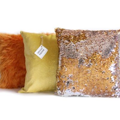 Pack Coussins - F V P - Jaune & doré