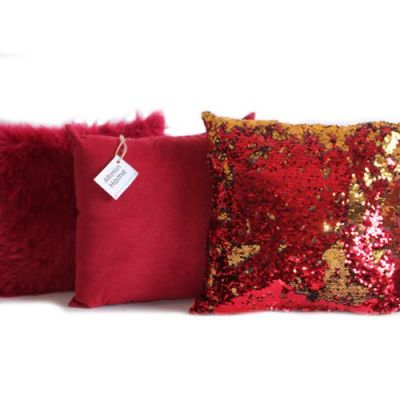 Pack Coussins - F V P - Rouge & doré