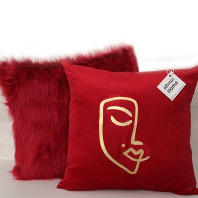 Pack Coussins  - I F -  Bordeaux Visage Femme