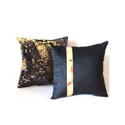 Pack Coussins décoratifs Noir