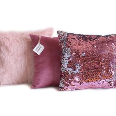 Pack Coussins - F V P - Rose & argent v4