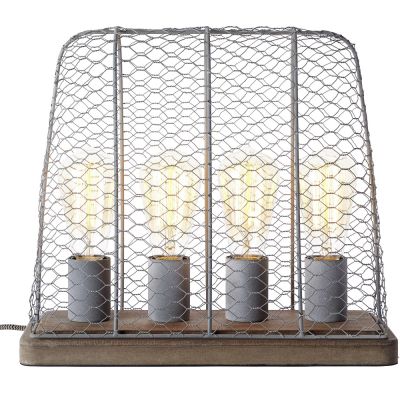 Lampe à poser hutch 4xe27 - 37 x 16 x 34 cm - BR99018/70 - LUXA LIGHTING