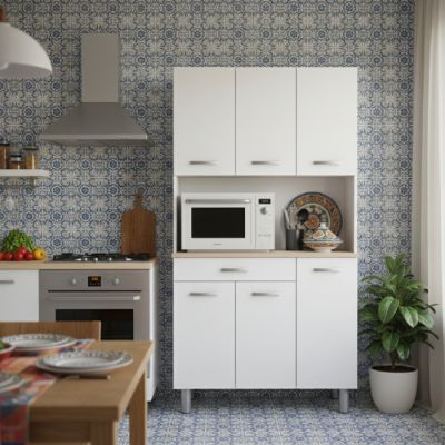 Buffet de Cuisine - MDF Stratifié – 101×185,3 × 42,3 cm