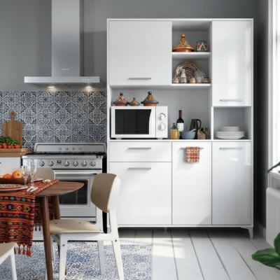 Buffet de Cuisine - MDF Stratifié – 120×178×40 cm