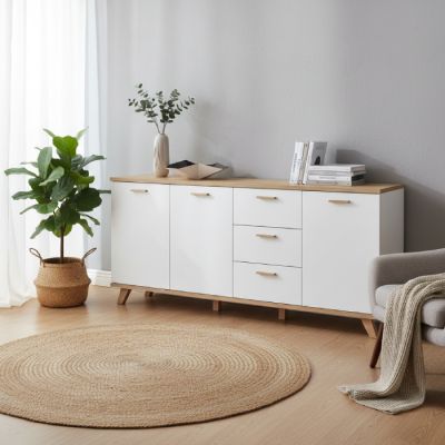 Buffet Scandinave - MDF Stratifié - 180×80x45 cm