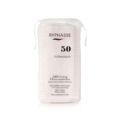 Byphasse Disques de Coton Carrés - Prix Tunisie | Arkan.tn