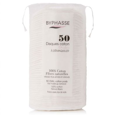 Disques de Coton Ovales BYPHASSE - Prix Tunisie | Arkan.tn