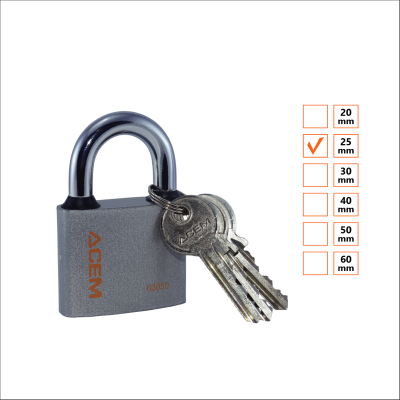 Cadenas teinté en gris 25MM - ACEM