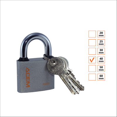 Cadenas teinté en gris 40MM - ACEM