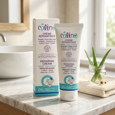 CALINO Crème Réparatrice Soin Apaisant Peau Sensible 75g
