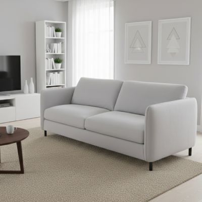 Canapé - 3 places - 185 X 95 X 86 cm - Gris