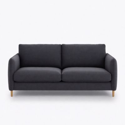Canapé - 3 places - 185 X 95 X 86 cm - Gris charbon