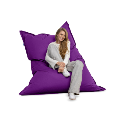 Pouf XXL Imperméable multi positions L*L*H = 140*100 cm-Violet
