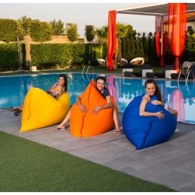 Pouf XXL Imperméable multi positions L*L*H = 140*100 cm-bleu bic