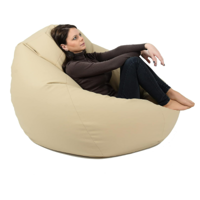 Pouf Poire Géant - Dimensions: L*L*H = 90cm x 120cm-Beige