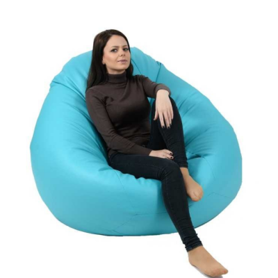 Pouf Poire Géant - Dimensions: L*L*H = 90cm x 120cm-Bleu turquoise