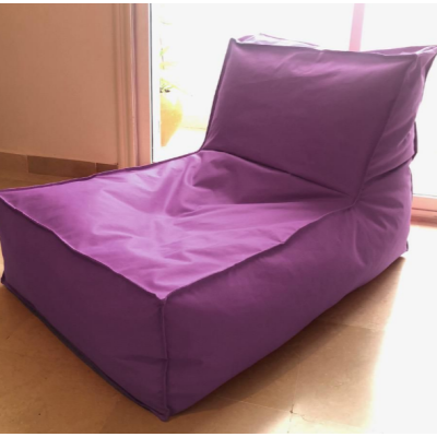 Pouf Guest - Dimensions: L*L*H = 100*60*60 cm-Violet