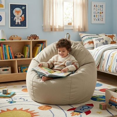 Pouf Poire Kids XL EU COSY - 70 X 90 cm - Beige