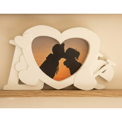 Cadre photo en forme d’amour (LOVE)