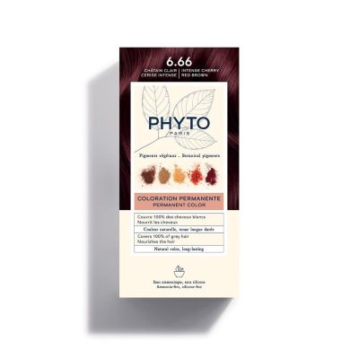 Coloration PHYTO - 6.66 Châtain clair cerise