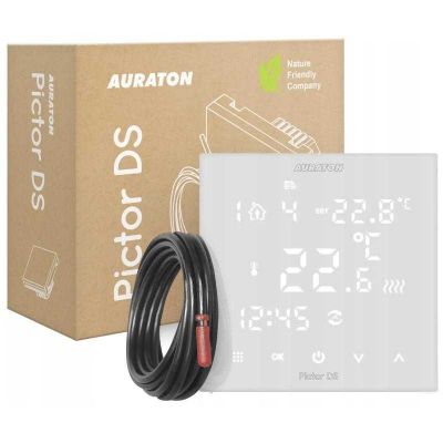 THERMOSTAT DGITAL ENCASTRÉ BLANC AURATON PICTOR DS - CC240305