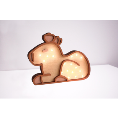 Veilleuse Pour Enfants et Bébés - 3D - Bois - V2