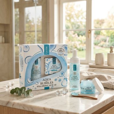 Coffret Lirene Aqua-Bubble - Mousse Nettoyante & Gel Hyaluronique