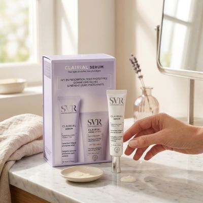 Coffret Sérum SVR Clairial - Écran Solaire
