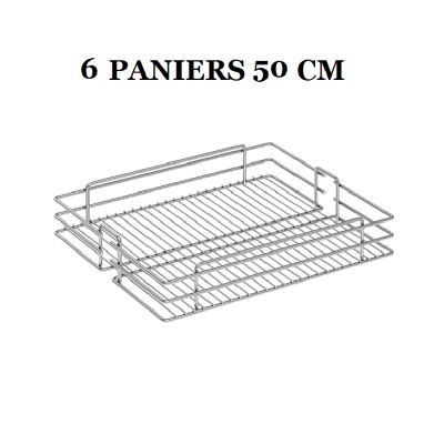 Colonne Coulissante - S-1147-C - 6 Paniers - 50 cm